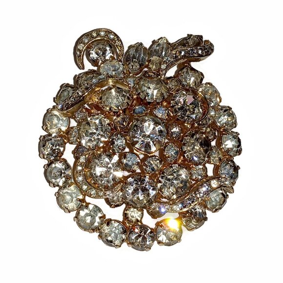 Stunning Crystal Rhinestone Brooch, Must be seen in Person. - Picture 4 of 9